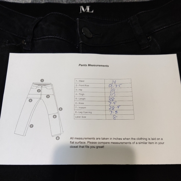 Melanie Lyne Embellished Black Denim - 8 - Picture 8 of 9